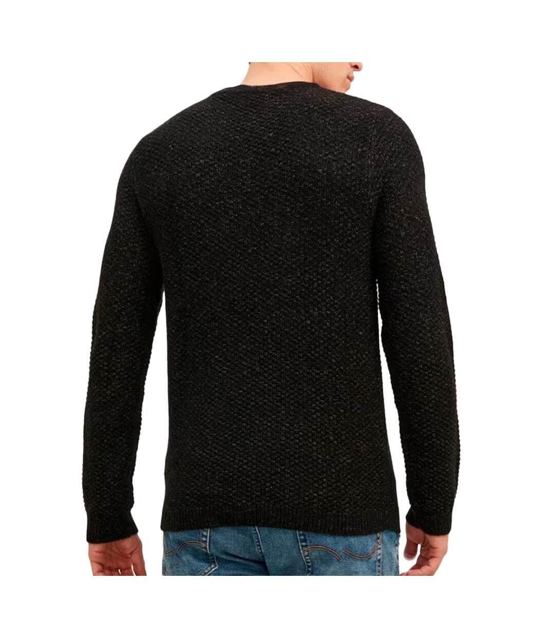 Pull Noir Chiné Homme Jack and Jones Damian