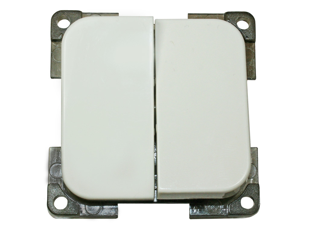 HABA C-line dubbele schakelaar - white