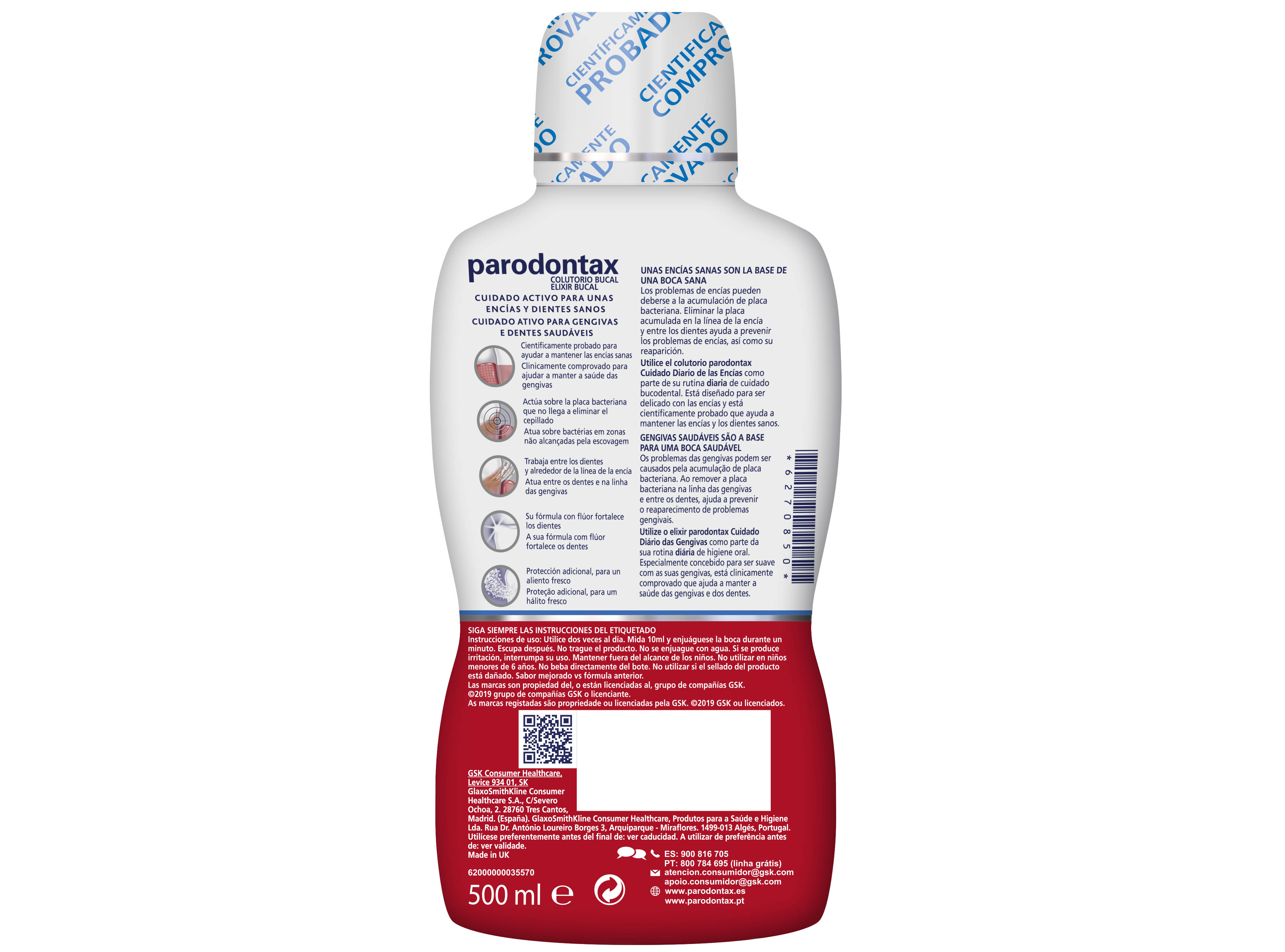 Elixir Fresco Intenso Parodontax 500ml
