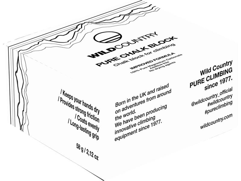 Wild Country Pure Chalk Block Kletterkreide, um die Hände trocken zu halten