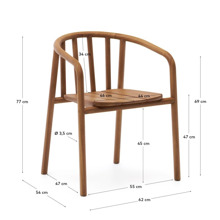 Kave Home Turqueta tuinstoel