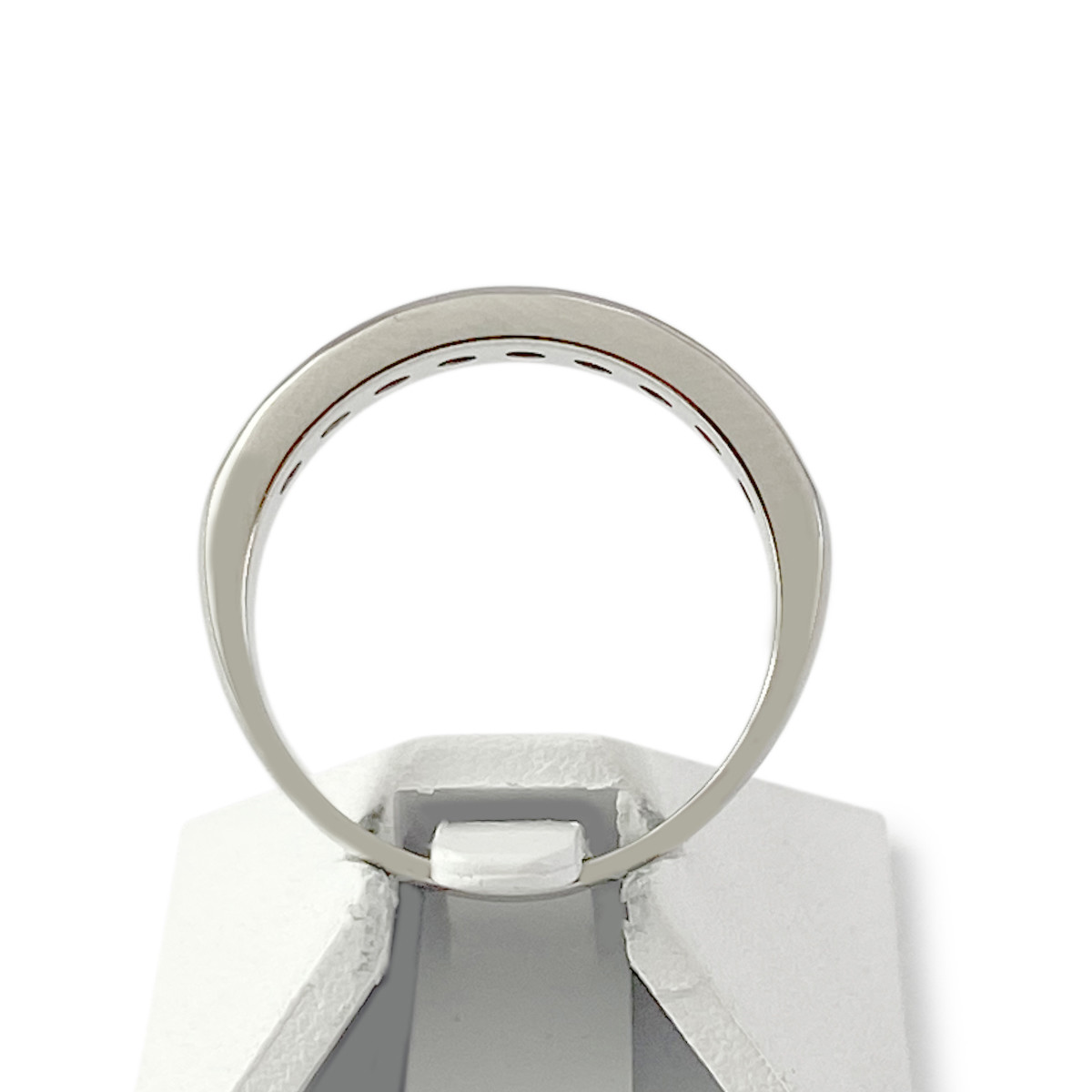 BAGUE d'occasion or 750 blanc diamants