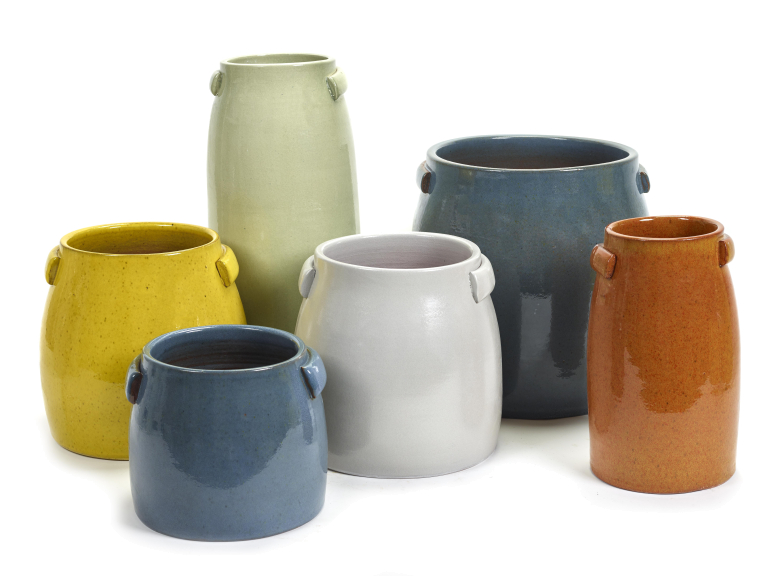 Serax Jars pottery by Serax bloempot large Ø19 yellow