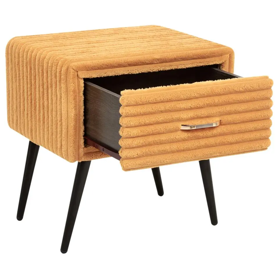 FLAYAT - Nachtkastje - Oranje - Corduroy