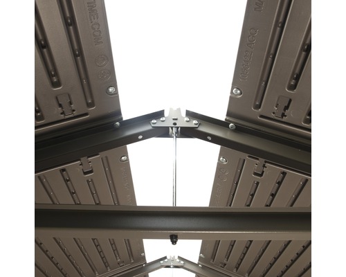 LIFETIME Project Factory tuinhuis met vloer, 214,5 x 213,5 cm, antraciet