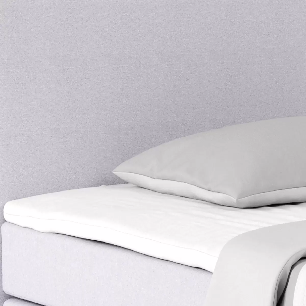 Boxspringbett Nero 140 x 200 Hellgrau