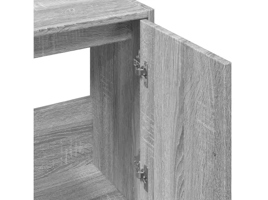 Armoire d'évier sonoma gris 63x29x55 cm bois d'ingénierie
