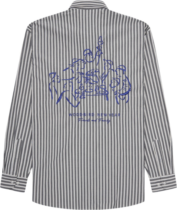 Woodbird WBYuzo Family Shirt Off white