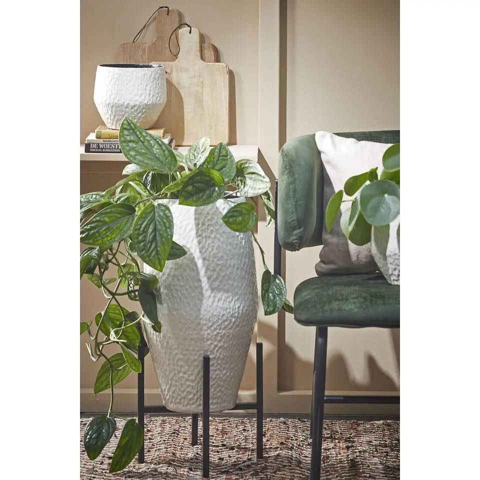 Mica Decorations Ascot Plantenstandaard L24 x B24 x H25 cm Zwart
