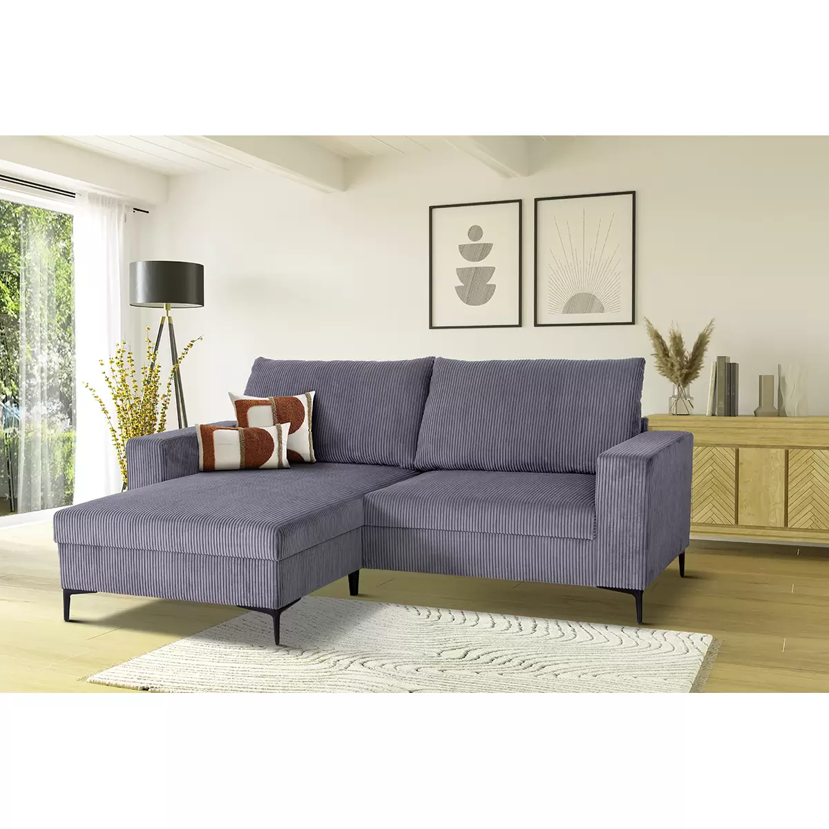 Ecksofa Toffee Anthrazit