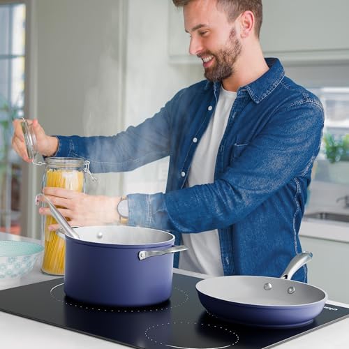 Ciarra CABBIH3 C Plaque à Induction Encastrable 59 cm, 9 Niveaux de Puissance, Verre Microcristallin, Tactile, 5600W, 3 Zones, Minuterie et Verrouillage Enfant : Gros électroménager