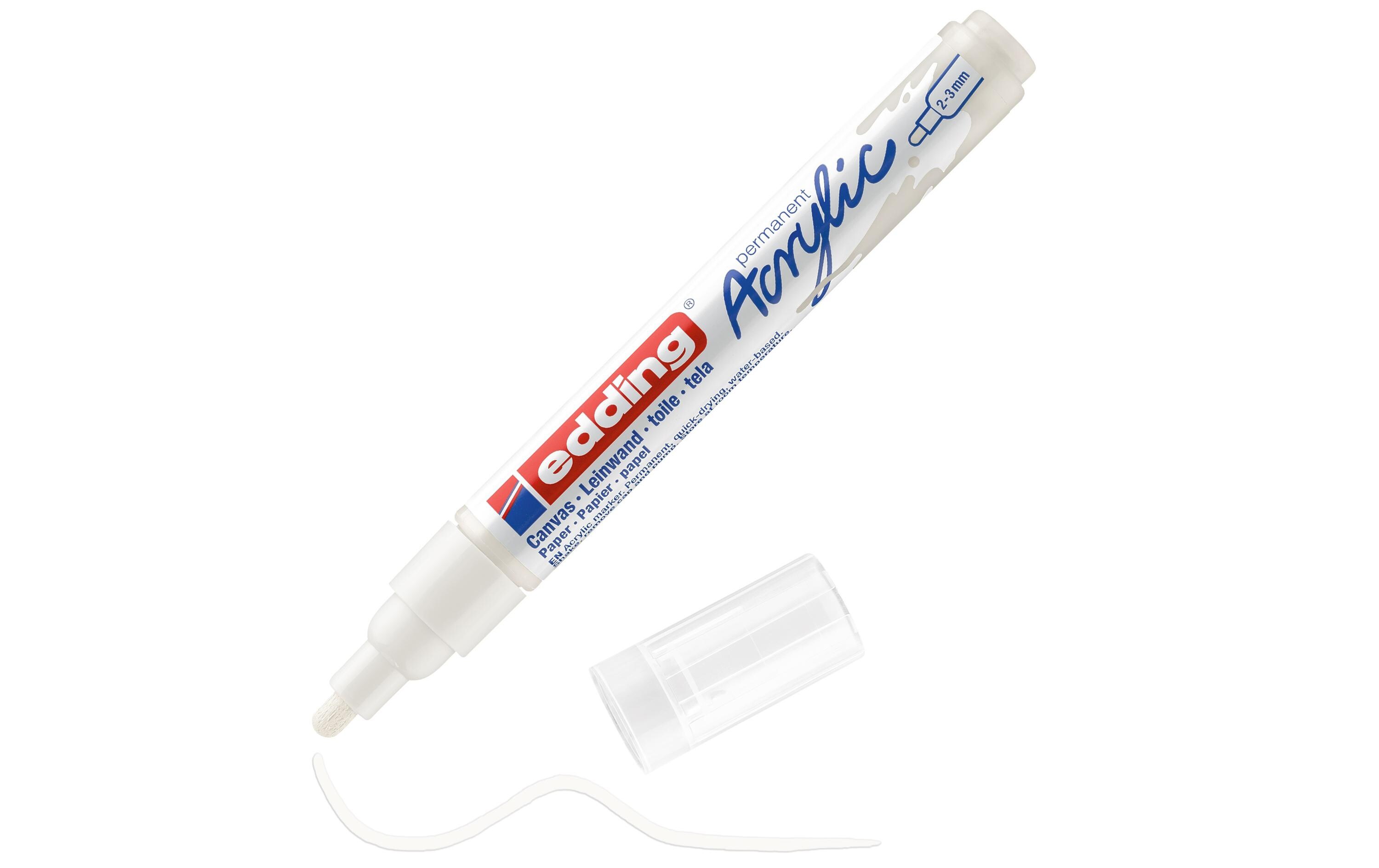 Acrylmarker 5100 Medium, WeissSchnelltrocknende Acrylstifte