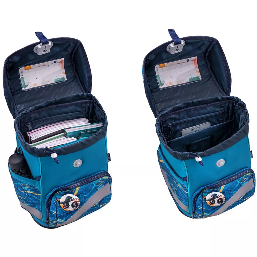 Belmil Schulranzen Premium Smarty Plus Set 5-teilig Baltic