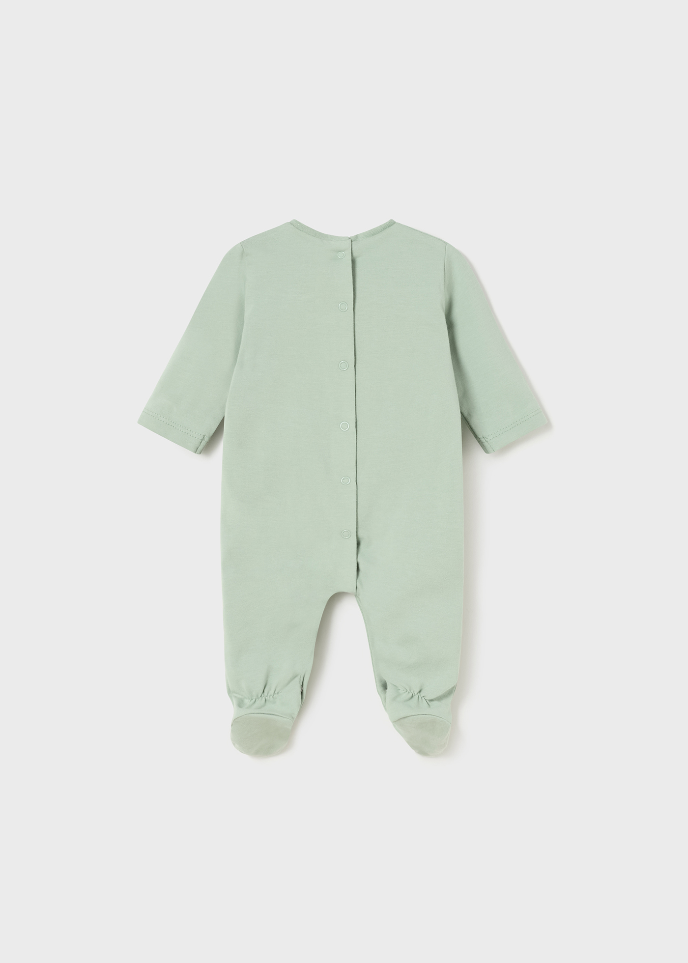 Pijama de algodão estampado para recém-nascido