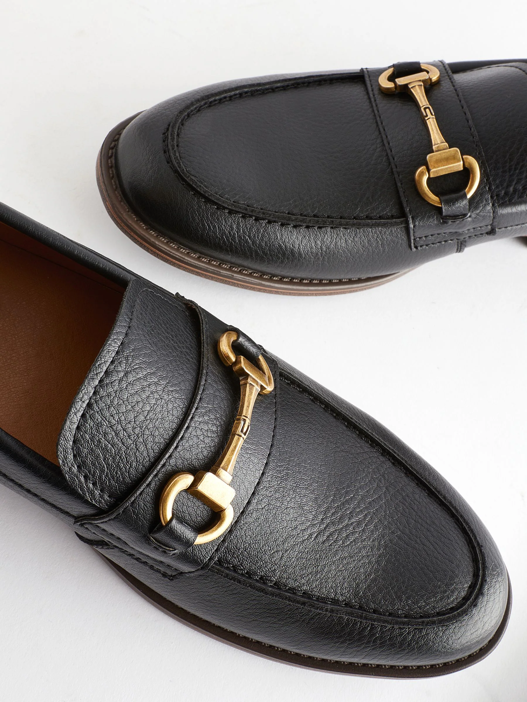 Zwart - Loafers met trens-bies