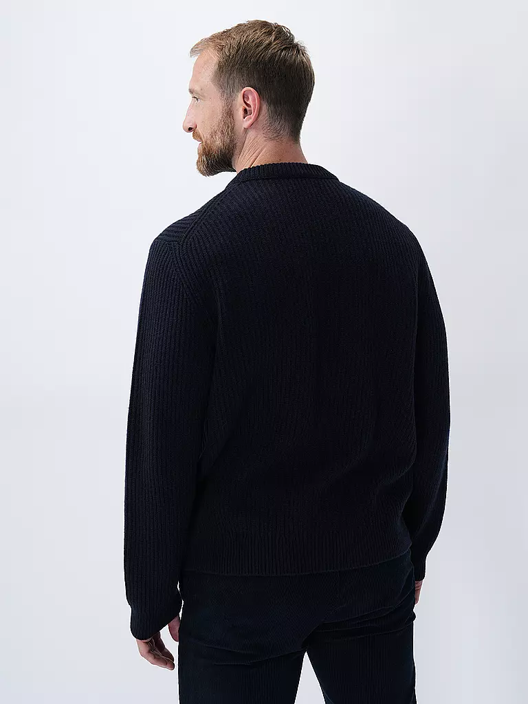 NUDIE JEANS Pullover AUGUST blau