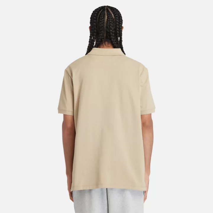 Polo Millers River en piqué pour homme beige