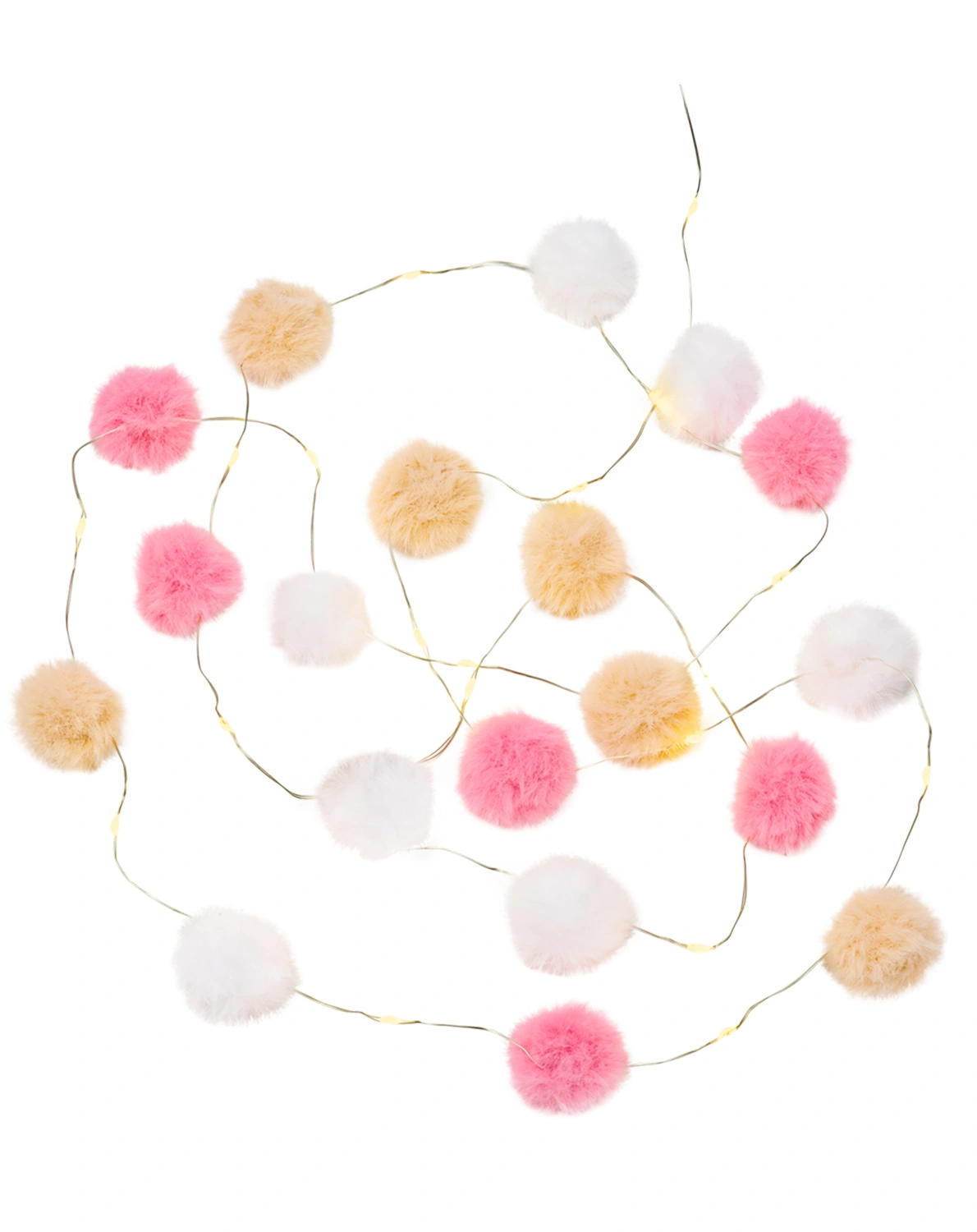 Lichterkette PUSCHEL in rosa