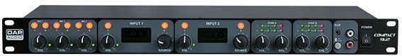 DAP - Compact 9.2 - 9 Kanaals Installatie Mixer - 2 Zones