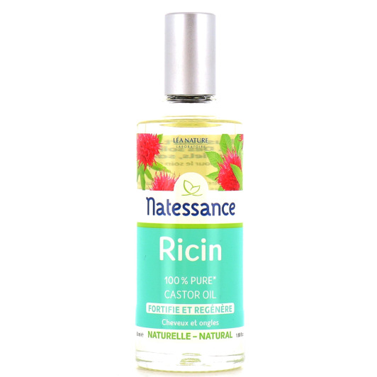 Huile de ricin fortifiante Natessance - Cheveux et ongles