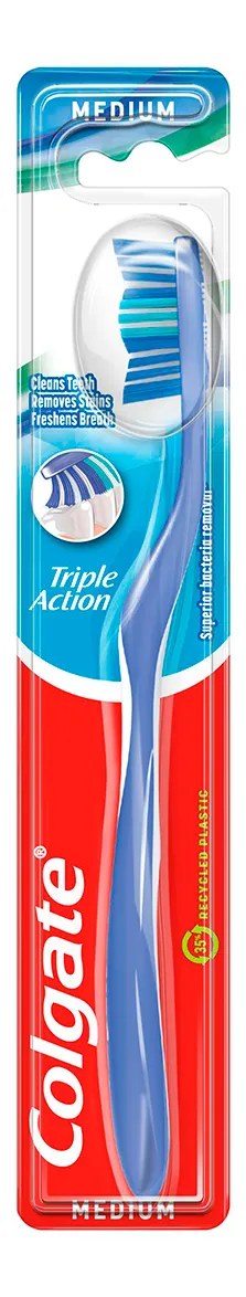 Colgate Triple Action Tandbørste Medium - 1 stk.