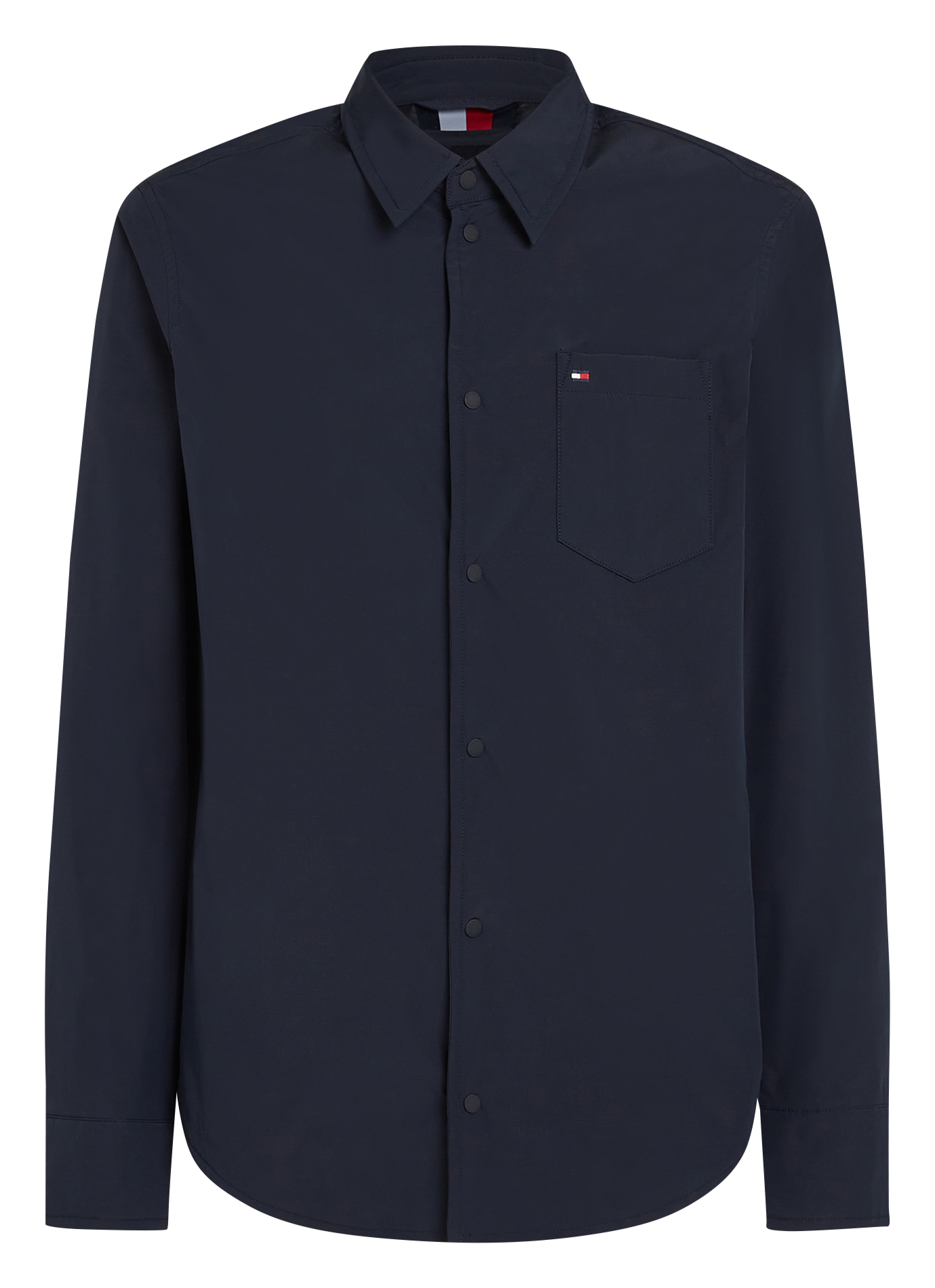 Chemise col classique en coton | Bleu