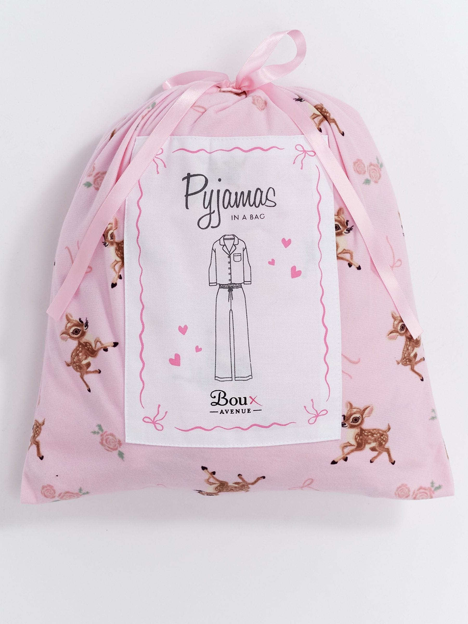 Pink Deer Print - Boux Avenue Pyjamas In a Bag