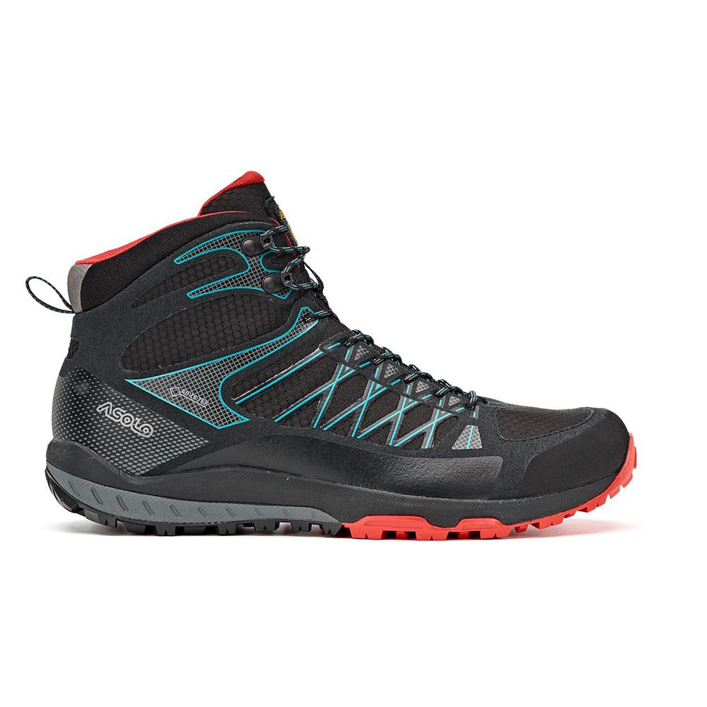 Asolo GRID MID GV - Chaussures randonné Homme nero/rosso