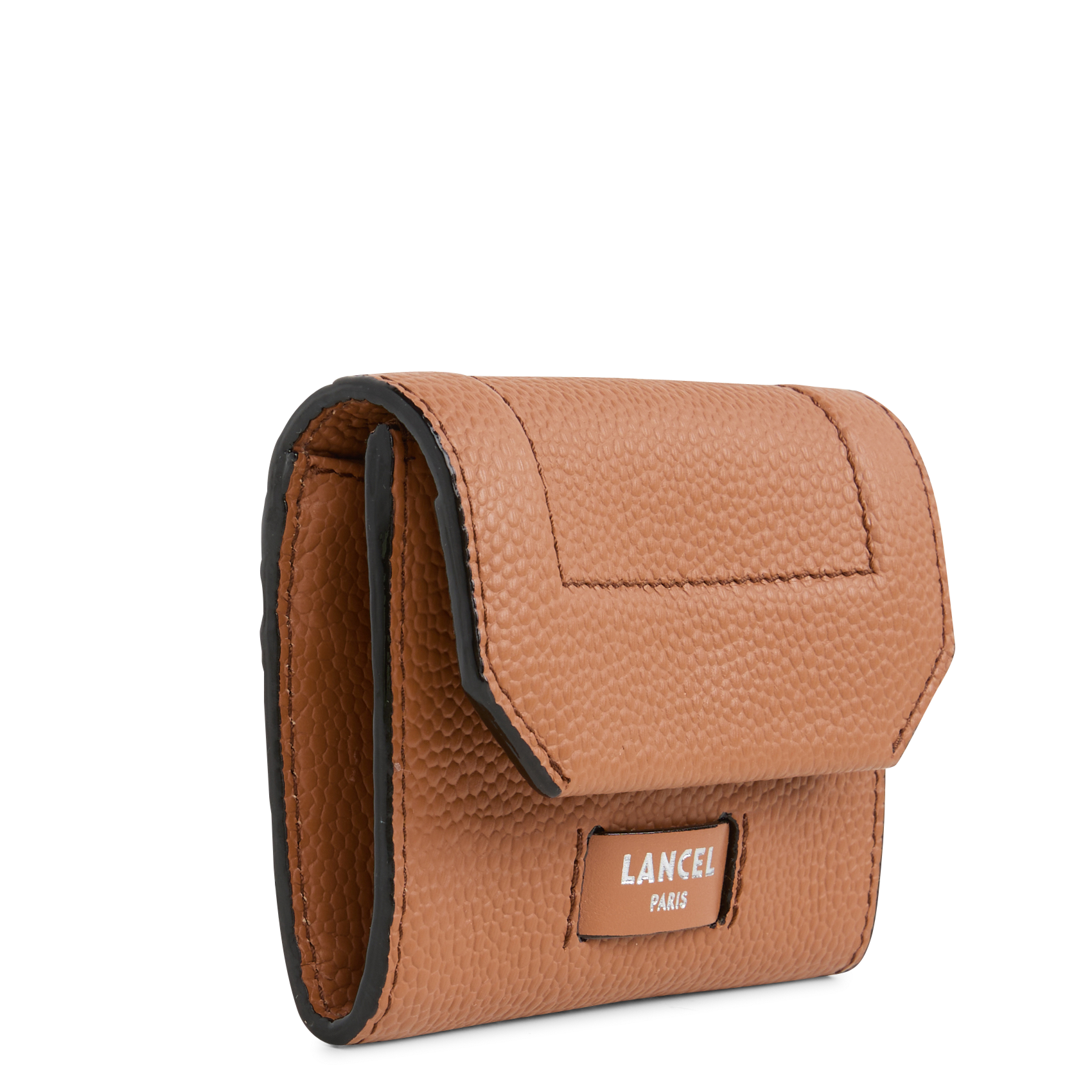 NINON - Mini portefeuille en cuir grainé| Beige