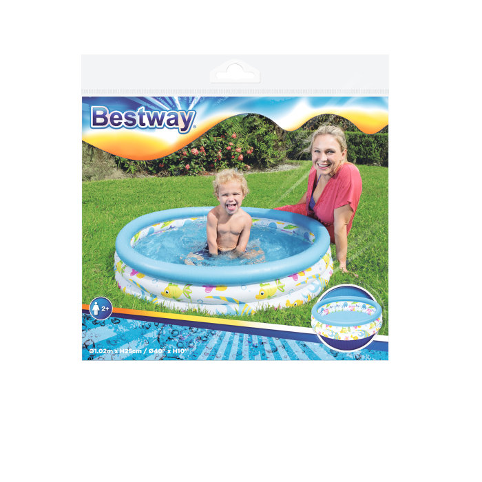 Bestway pool 3-ring Ø102 cm 110 liter