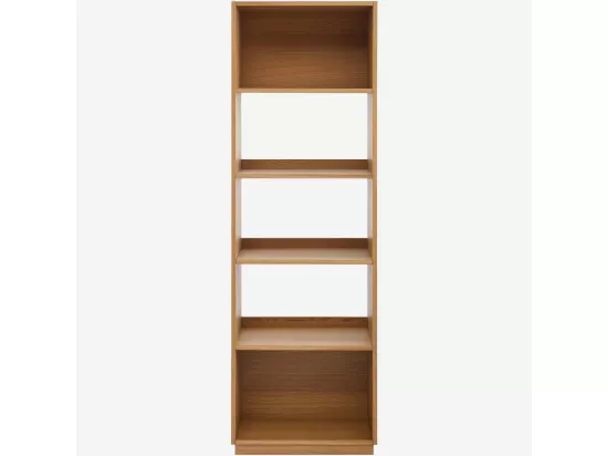 HABITAT - Bibliothèque en chêne - 4 étagères - Naturel - Kuda