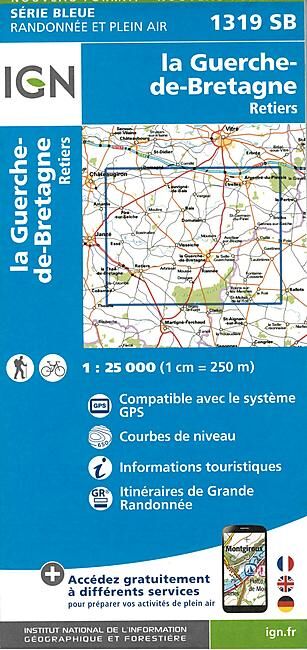 IGN - 1319 SB LA GUERCHE DE BRETAGNE 1 25 000