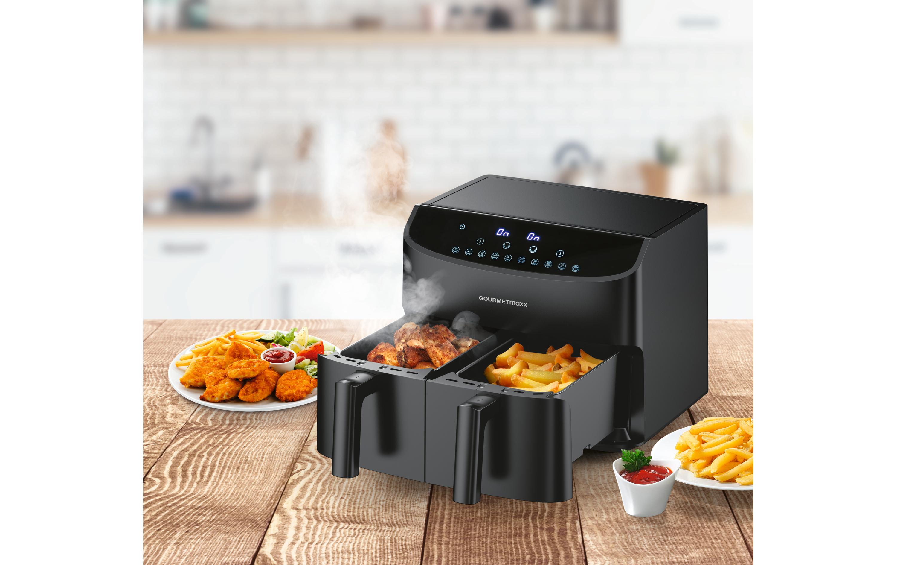 Heissluft-Fritteuse 6 kg, SchwarzVielseitiges Kochgerät mit Heissluft