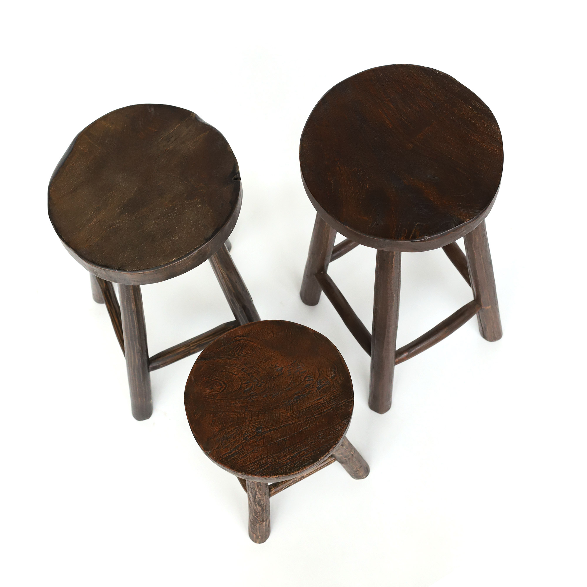 Hocker 'Kansas' Teak braun, in 3 Größen von fischer's lagerhaus