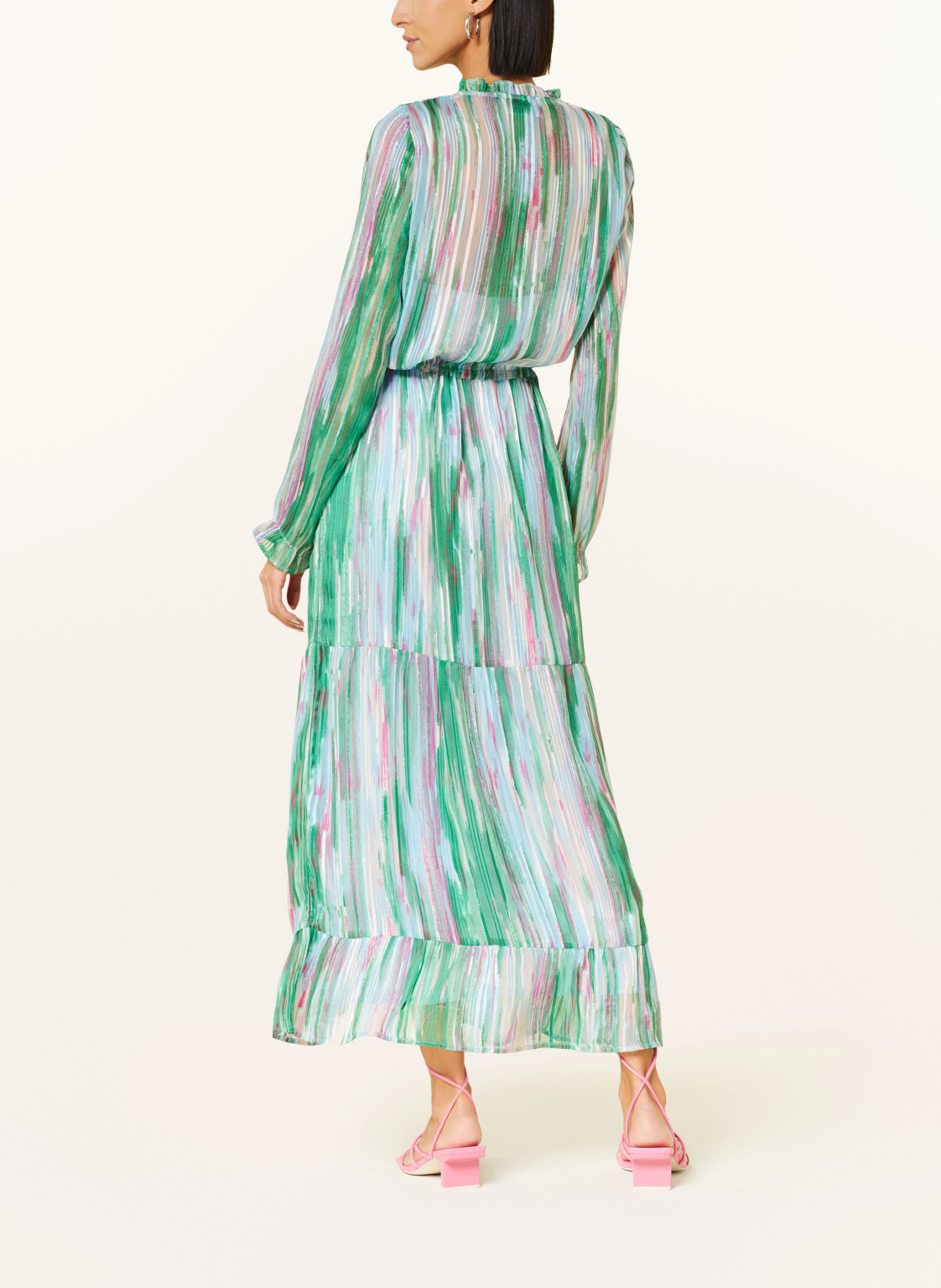 NEO NOIR Kleid SILO mit Glitzergarn und Volants