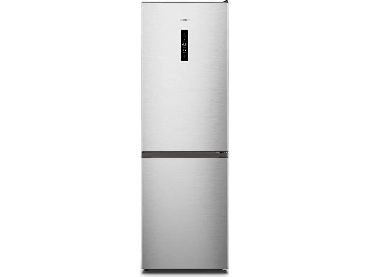 Gorenje N619EAXL4 - Køleskab/fryser - bund-fryser - bredde: 59.5 cm - dybde: 59 cm - højde: 186 cm - 304 liter - Klasse E - rustfrit stål