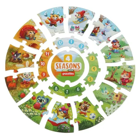 Cubika Puzzle «4 Jahreszeiten» 17 Teile