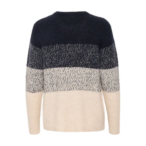 InWear HarrietIW Striktrøje, Marine/Vanilla, L