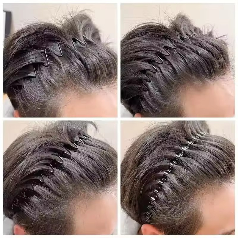 (Ø13cm) Metall Haarband Rutschfester Haarreif Haarschmuck - Kleine Spirale