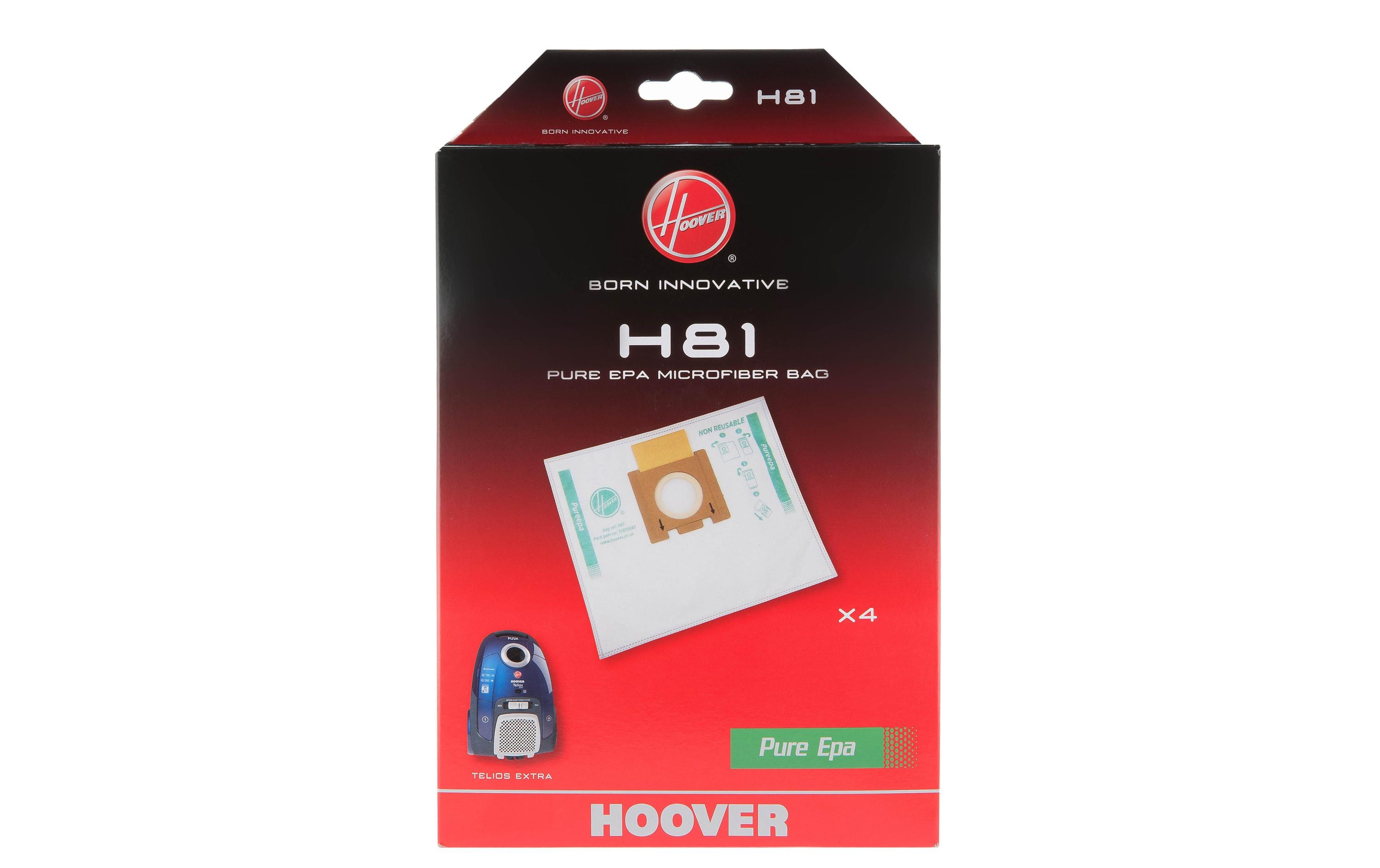 Staubfilterbeutel H81 4 StückErsatz-Staubbeutel für bestimmte Staubsaugermodelle von Hoover