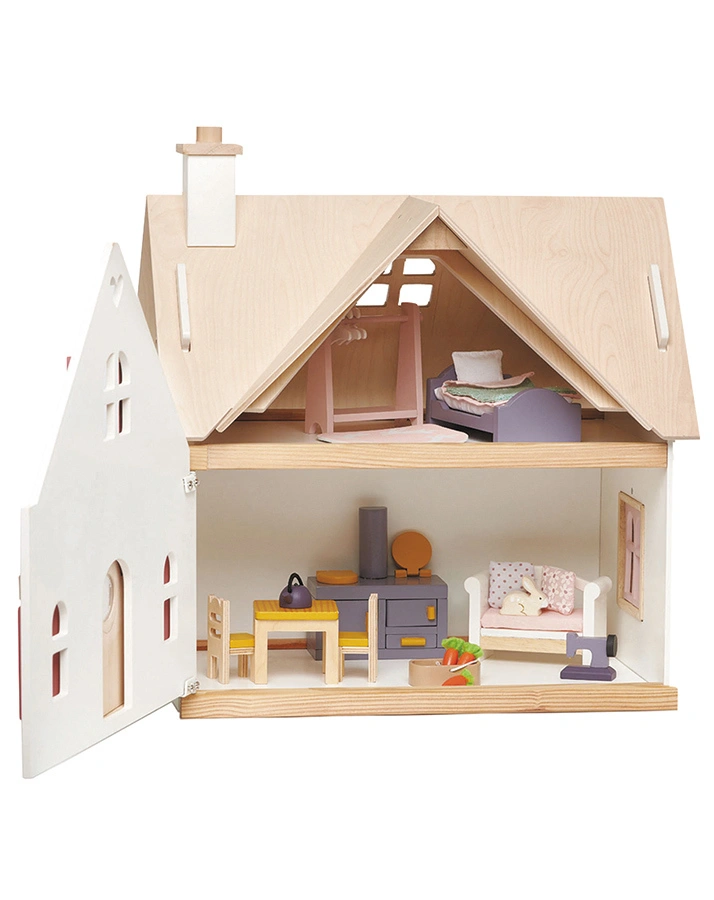 Puppenhaus COTTONTAIL (44x33x47,5) mit Mobiliar