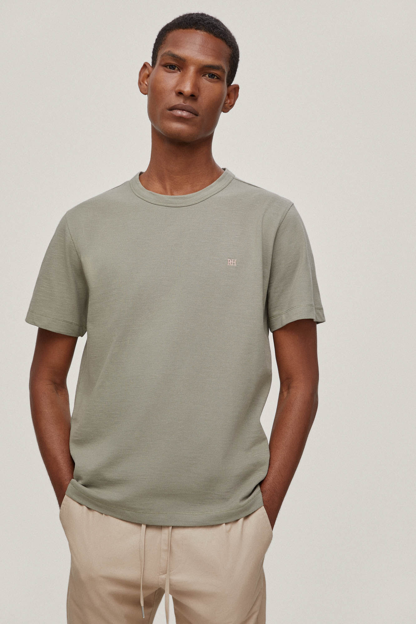 Camiseta piqué texturizada - Verde