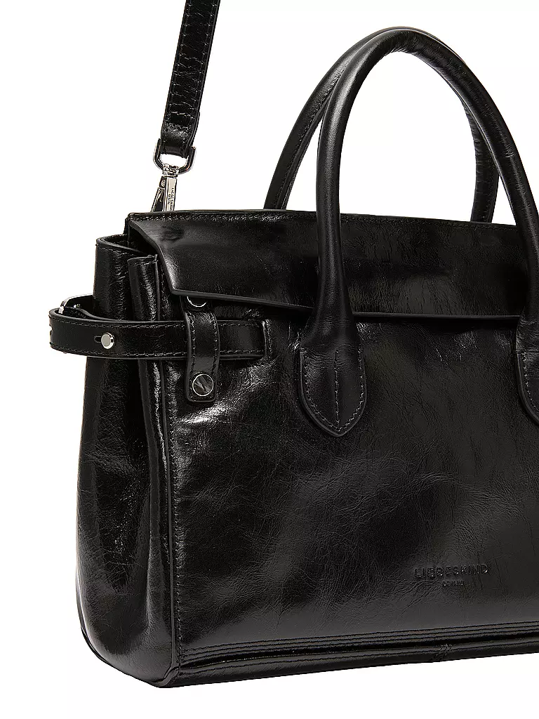 LIEBESKIND BERLIN Ledertasche - Henkeltasche GLORIA SATCHEL Large schwarz