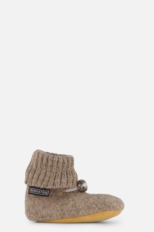 Bergstein cozy baby slofjes beige