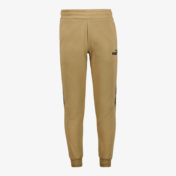 Puma Essentials+ Tape heren joggingbroek beige
