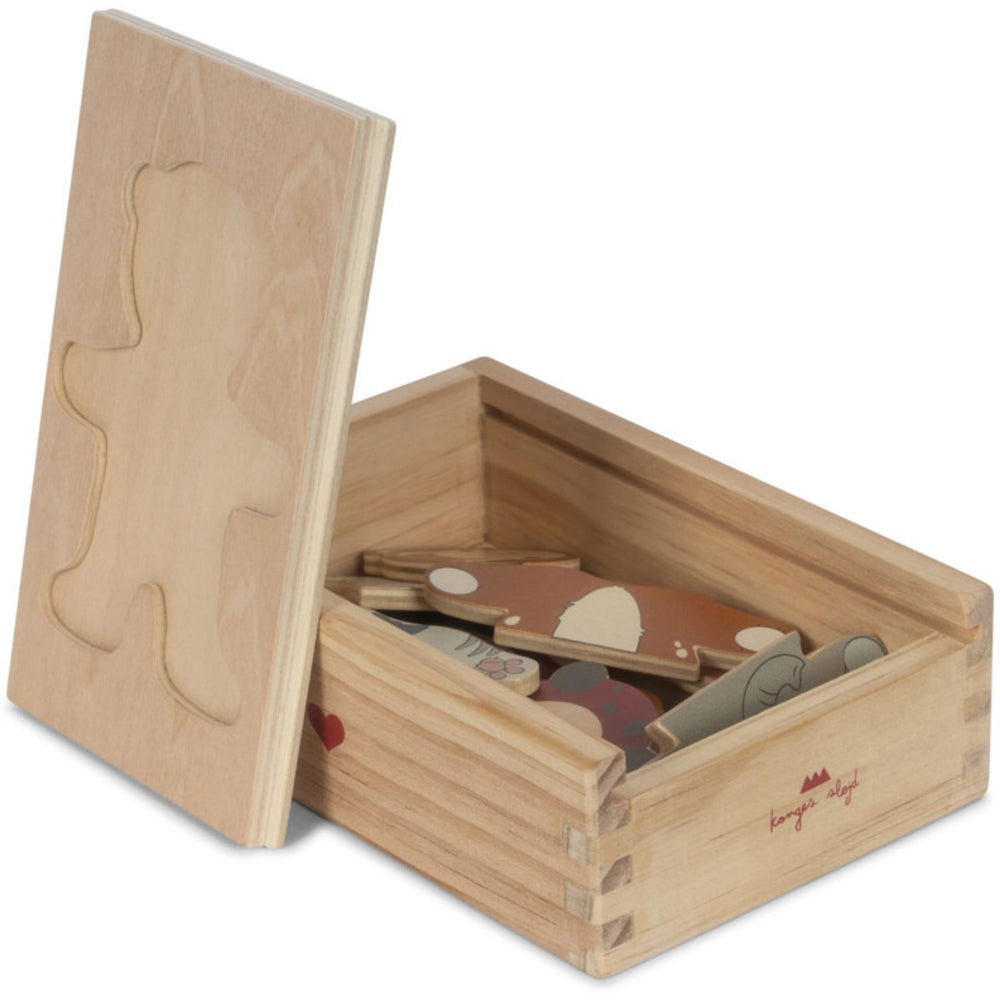 Køb Konges Sløjd Multi Wooden Bamse Dress Up Animals Fsc