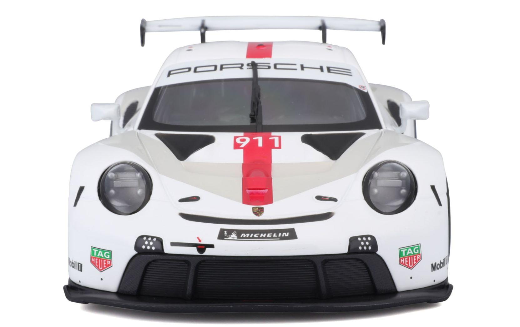 Race Porsche 911 RSR GT Weiss 1:24Sammlermodell im Massstab 1:24