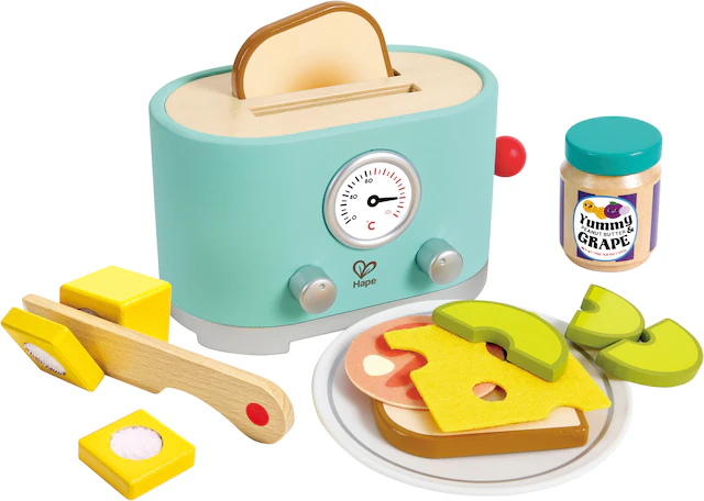 Hape Kinder-Toaster »Kling, Pop-Up-Toaster-Set« aus Holz