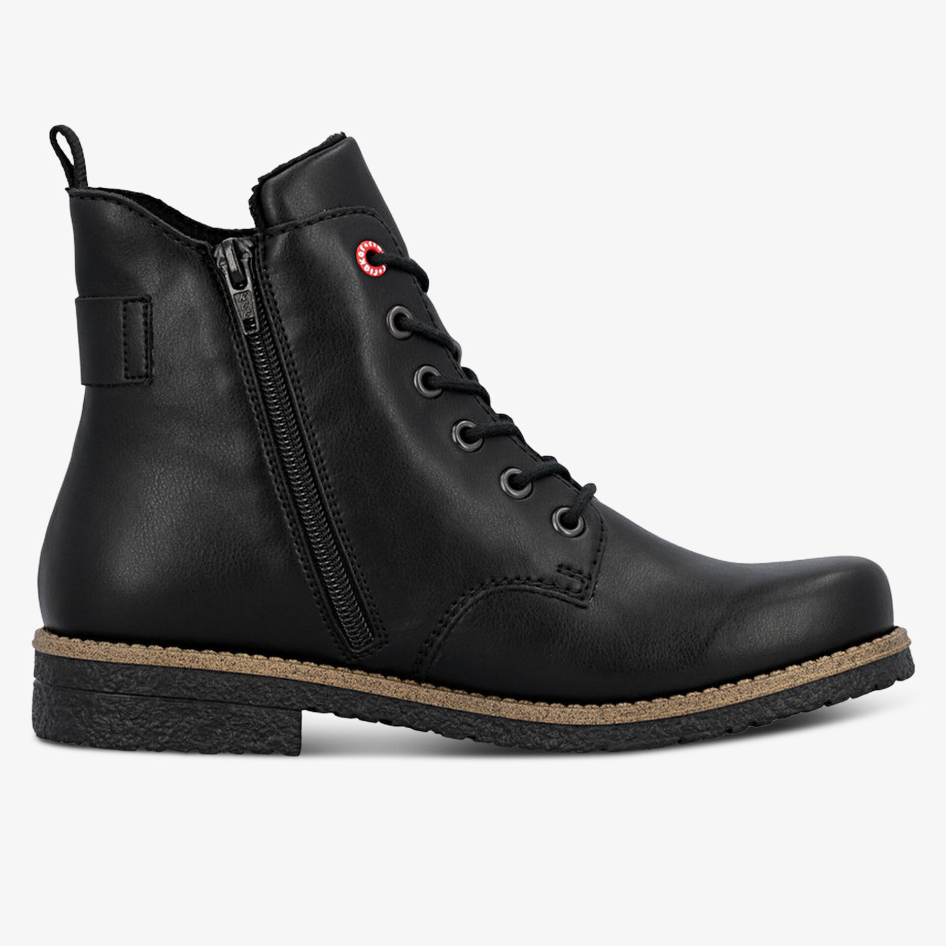 rieker Damen Schnürstiefeletten schwarz