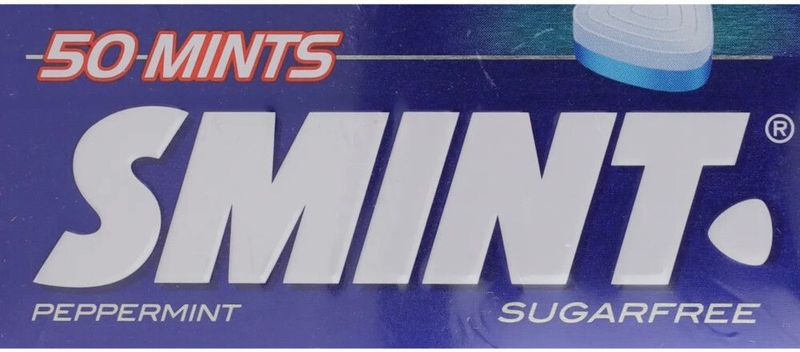 Smint XL Peppermint Pepermunt Snoep - Verfrissing - Suikervrij - 12 Blikjes